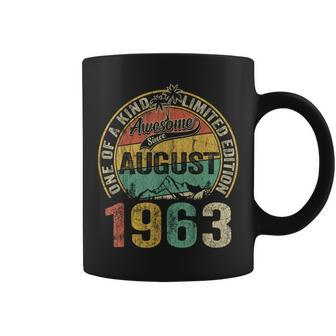 Vintage 60Th Birthday Legend Since August 1963 Gifts For Men 60Th Birthday Funny Gifts Coffee Mug | Mazezy