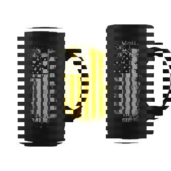 Vintage American Flag Honeycomb For Honey Bee Beekeeping Coffee Mug - Thegiftio