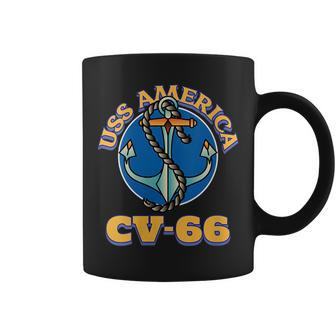 Vintage Anchor Us Aircraft Carrier Cv-66 Uss America Coffee Mug - Thegiftio UK