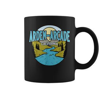 Vintage Arden-Arcade California River Valley Souvenir Print Coffee Mug | Mazezy