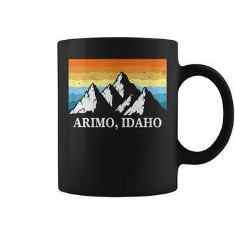Vintage Arimo Idaho Mountain Hiking Souvenir Print Coffee Mug | Mazezy