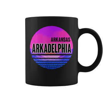Vintage Arkadelphia Vaporwave Arkansas Coffee Mug | Mazezy AU