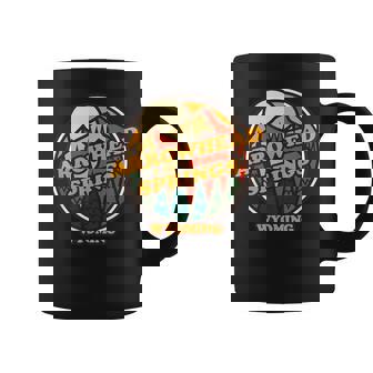 Vintage Arrowhead Springs Wyoming Mountain Souvenir Print Coffee Mug | Mazezy