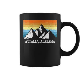 Vintage Attalla Alabama Mountain Hiking Souvenir Print Coffee Mug | Mazezy