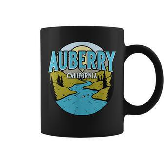 Vintage Auberry California River Valley Souvenir Print Coffee Mug | Mazezy