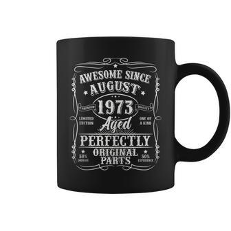 Vintage August 1973 50 Year Old 50Th Birthday Gift For Women Coffee Mug - Seseable