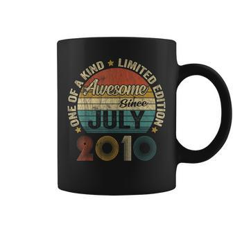 Vintage Awesome Since July 2010 13Th Birthday Gifts For Men Coffee Mug - Seseable