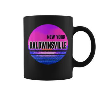 Vintage Baldwinsville Vaporwave New York Coffee Mug | Mazezy