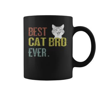Vintage Best Cat Bro Ever Brother Birthday Gitf Coffee Mug | Mazezy