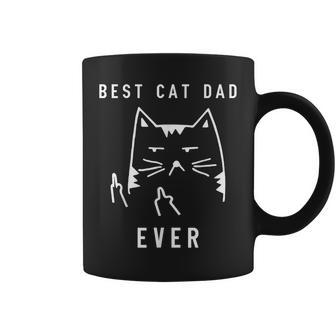 Vintage Best Cat Dad Ever Funny Cat Daddy Father Day Gifts Coffee Mug | Mazezy