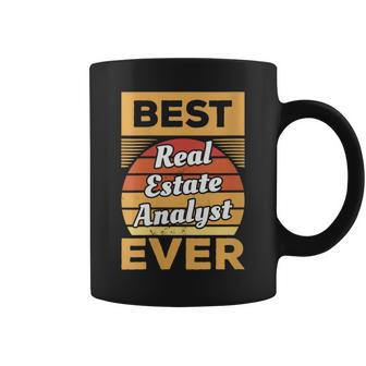 Vintage Best Real Estate Analyst Ever Coffee Mug | Mazezy