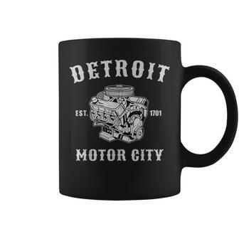Vintage Big Block Detroit Motor City Michigan Car Enthusiast Coffee Mug | Mazezy