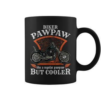 Vintage Biker Pawpaw Retro Motorcycle Gift For Seniors Coffee Mug | Mazezy AU