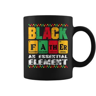 Vintage Black Father An Essential Element Junenth Dad Day Coffee Mug | Mazezy