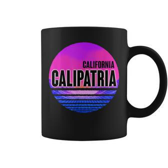 Vintage Calipatria Vaporwave California Coffee Mug | Mazezy
