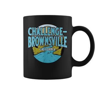 Vintage Challenge-Brownsville California River Valley Print Coffee Mug | Mazezy