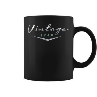 Vintage Classic Car 1948 | 70Th Birthday Gift Idea 70Th Birthday Funny Gifts Coffee Mug | Mazezy