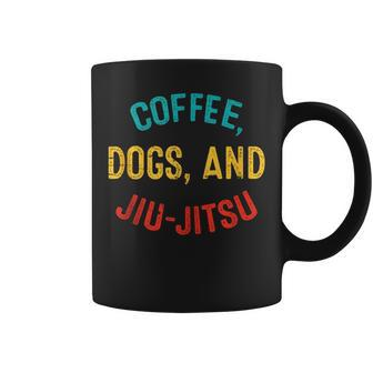 Vintage Coffee Dogs Jiu Jitsu Brazilian Jiu Jitsu Bjj Coffee Mug | Mazezy CA