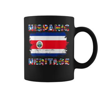 Vintage Costa Rica Costa Rican Flag Hispanic Heritage Month Coffee Mug | Mazezy AU