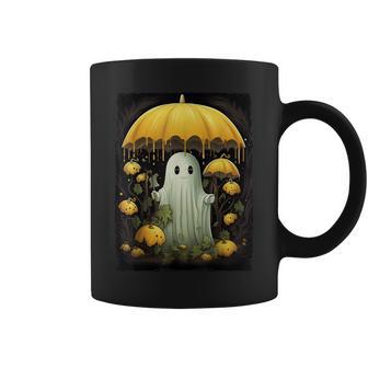 Vintage Cute Ghost Pumpkin Halloween Ghost The Forest Gothic Coffee Mug - Thegiftio UK