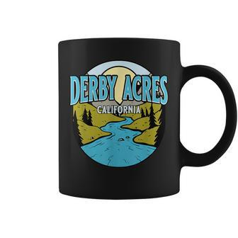 Vintage Derby Acres California River Valley Souvenir Print Coffee Mug | Mazezy