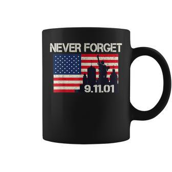 Vintage Design American Flag Never Forget Patriotic 911 Coffee Mug | Mazezy
