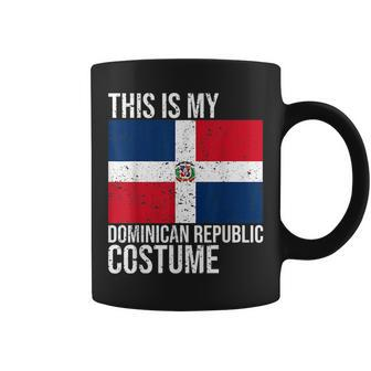 Vintage Dominican Republic Flag Costume Design For Halloween Dominican Republic Funny Gifts Coffee Mug | Mazezy