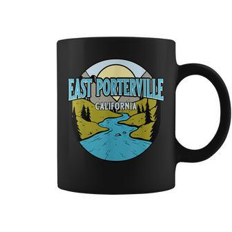Vintage East Porterville California River Valley Print Coffee Mug | Mazezy