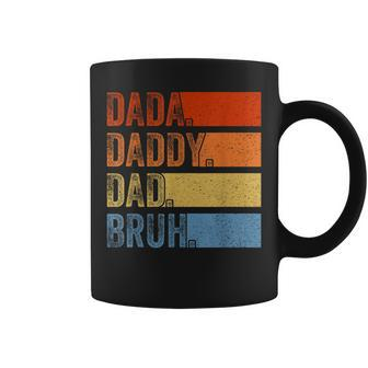 Vintage Fathers Day Dada Daddy Dad Bruh Tie Dye Coffee Mug | Mazezy CA