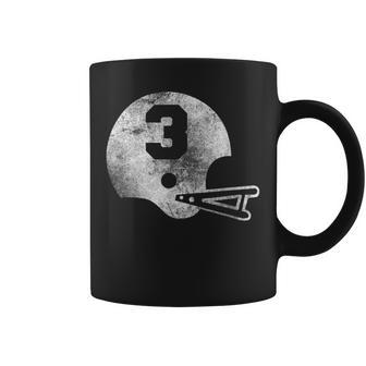 Vintage Football Jersey Number 3 Player Number Coffee Mug | Mazezy