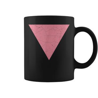 Vintage Gay Pride Pink Triangle Vintage Lgbt Flag Coffee Mug | Mazezy