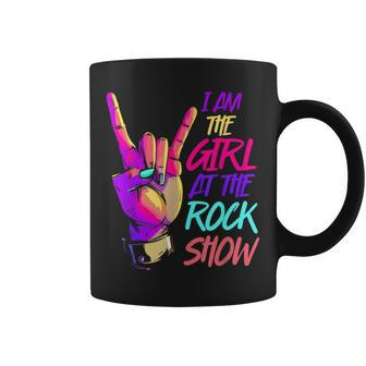 Vintage I Am The Girl At The Rock Show Retro Rock Music Coffee Mug | Mazezy