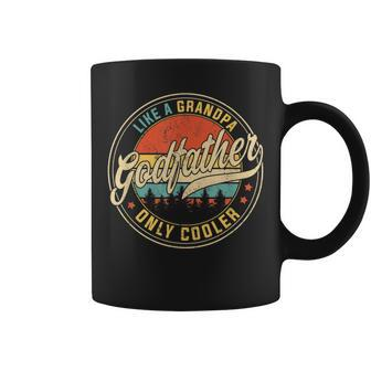 Vintage Godfather Like A Grandpa Only Cooler For Father Day Coffee Mug | Mazezy