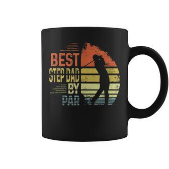 Vintage Golfing Best Step Dad By Par Golf Lovers Fathers Day Coffee Mug | Mazezy