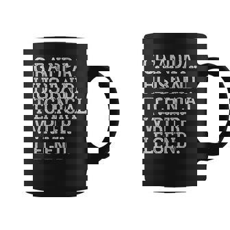 Vintage Grandpa Husband Technical Writer Legend Coffee Mug - Thegiftio