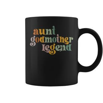 Vintage Groovy Aunt Godmother Legend Coffee Mug | Seseable UK