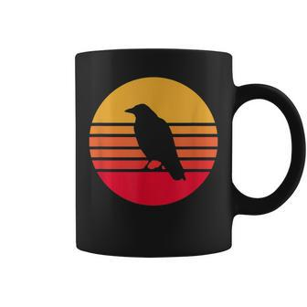 Vintage Halloween Retro Crow Raven Funny Gift Idea Halloween Funny Gifts Coffee Mug | Mazezy