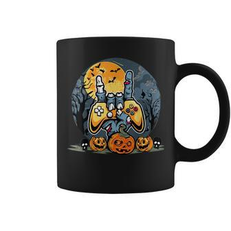 Vintage Halloween Skeleton Gamer Boys Kids Ns Gaming Boys Halloween Funny Gifts Coffee Mug | Mazezy