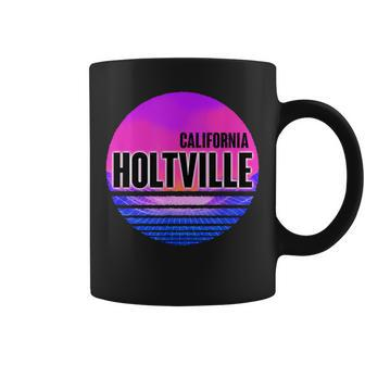 Vintage Holtville Vaporwave California Coffee Mug | Mazezy