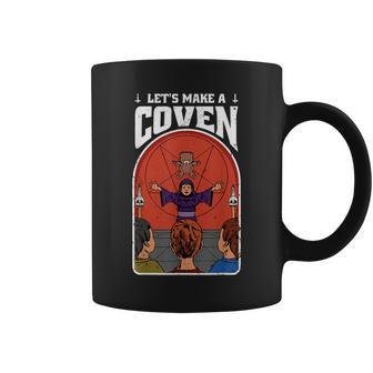 Vintage Horror Let's Make A Coven Vintage Horror Horror Coffee Mug | Mazezy