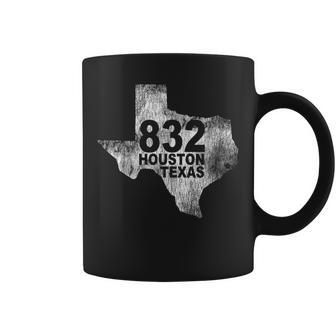 Vintage Houston Texas 832 Area Code Coffee Mug | Mazezy