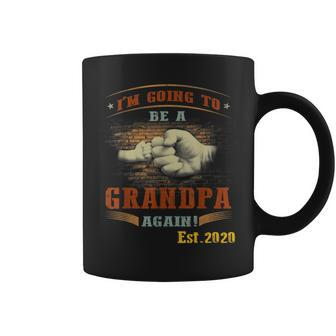 Vintage Im Going To Be A Grandpa Again Est 2020 Coffee Mug | Mazezy UK