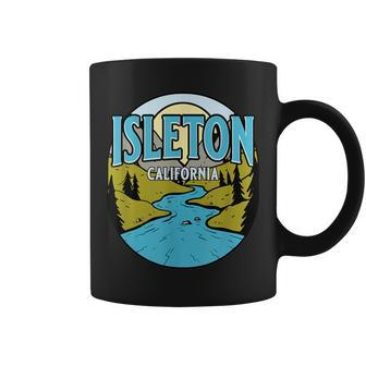 Vintage Isleton California River Valley Souvenir Print Coffee Mug | Mazezy