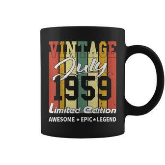 Vintage July 1959 Limited Edition Birthday Gift Coffee Mug | Mazezy AU
