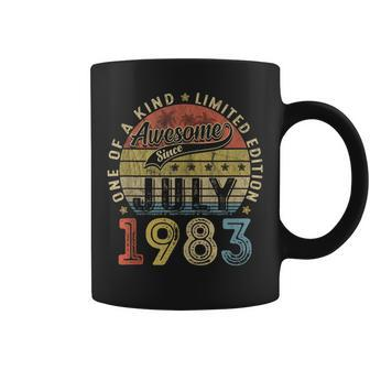 Vintage July 1983 Limited Edition 40 Years Old 40Th Birthday 40Th Birthday Funny Gifts Coffee Mug | Mazezy