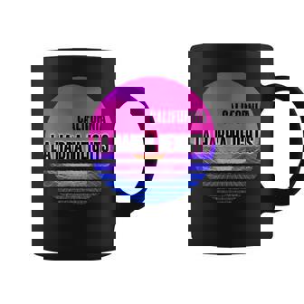 Vintage La Habra Heights Vaporwave California Coffee Mug | Mazezy