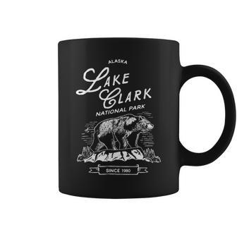 Vintage Lake Clark National Park T Retro Bear Alaska Coffee Mug | Mazezy