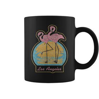 Vintage Los Angeles California 1988 Flamingo Retro Coffee Mug - Seseable