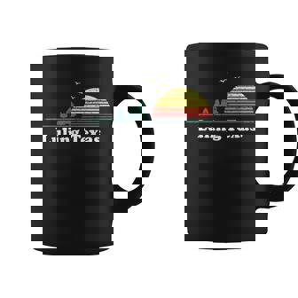 Vintage Luling Texas Sunset Souvenir Print Coffee Mug | Mazezy