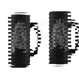 Vintage Medical Anatomy Human Lungs Heart T Medical Coffee Mug | Mazezy
